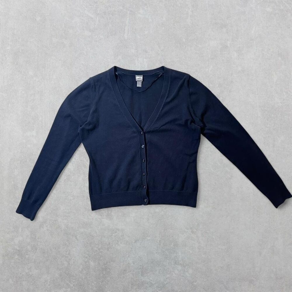 Jcpenney Women's Navy and Blue Cardigan